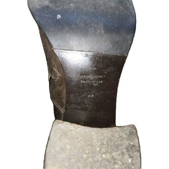 Alberto Fermani Knee High Boots Full Zip Brown Leather Size US 7 Italy 👀 - Picture 7 of 15